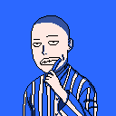 Personagem de anime em pixel art